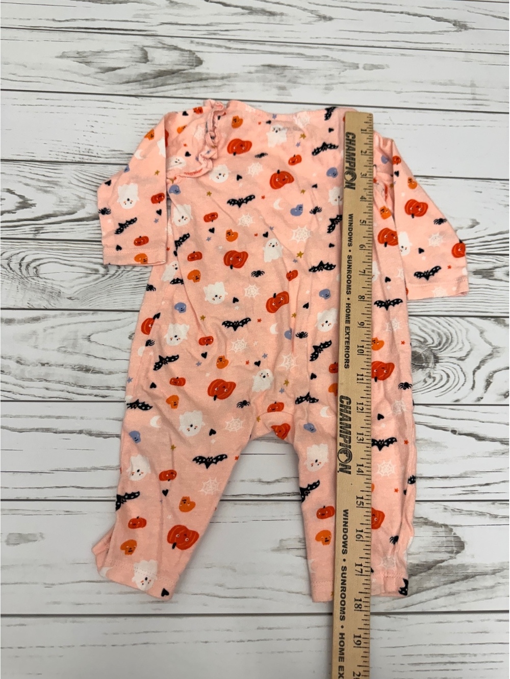 Old Navy Baby Girl 3-6M Halloween Print Cotton Sleeper - Picture 2 of 7